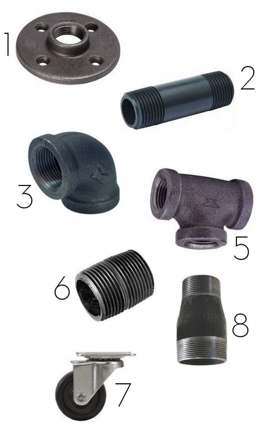 DIY: Rolling door hardware using plumbing pipe. Get the look + function of a rolling door for about $60. Custom size to fit your space. Tutorial by www.JennaBurger.com